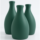 Kit Trio de Vasos Decorativos em Cerâmica – Elegância Artesanal