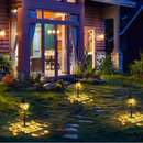 Kit 1-6 Luminaria Solar Espeto de Jardim Led Decoração Cazinha Recarregavel no Sol
