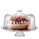 Boleira de Vidro 3x1 com Tampa Acrílica Diamond Viena – 32cm
