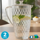 Jarra De Suco 2 Litros Mesa Posta Cozinha Para Servir Ou Guardar na Geladeira Linha Glamour Acrílico