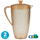 Jarra De Suco 2 Litros Mesa Posta Cozinha Para Servir Ou Guardar na Geladeira Linha Glamour Acrílico