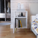 Mesa de Cabeceira Nicho Quarto Casal Decoração Retro Rapallo