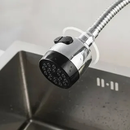 Inox Torneira Prata/Preto Com Chuveiro Com Rotação De 360° Cozinha Luxo Parede Promoção