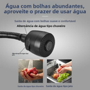 Inox Torneira Prata/Preto Com Chuveiro Com Rotação De 360° Cozinha Luxo Parede Promoção