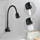 Inox Torneira Prata/Preto Com Chuveiro Com Rotação De 360° Cozinha Luxo Parede Promoção