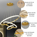 3 Cores Em 1 Luz Sala De Estar Lustre Cozinha Led Lâmpada Do Teto Nordic Moderno Decoração