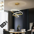 Lustre LED Moderno 3 Cores em 1 - Nordic para Sala e Cozinha – Teto Decorativo