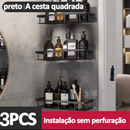 Suporte Organizador de Shampoo Premium Sem Furo em Alumínio Space