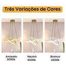 3 Cores Em 1 Controlo remoto Luz Sala De Estar Lustre Cozinha Pingente Lâmpada Do Teto Led Nordic Moderno Decoração