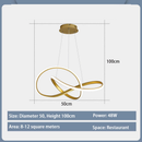 Luminária de Teto LED Moderna 3 Cores com Controle Remoto – Estilo Nordic