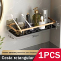 Suporte Organizador de Shampoo Premium Sem Furo em Alumínio Space