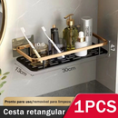 Suporte Organizador de Shampoo Premium Sem Furo em Alumínio Space