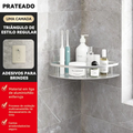 Suporte Organizador de Shampoo Premium Sem Furo em Alumínio Space