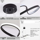 lustre pendente de teto moderno com 3 cores de luz de teto para sala de estar, sala de jantar e bar