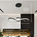 lustre pendente de teto moderno com 3 cores de luz de teto para sala de estar, sala de jantar e bar