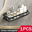 Suporte Organizador de Shampoo Premium Sem Furo em Alumínio Space