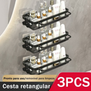 Suporte Organizador de Shampoo Premium Sem Furo em Alumínio Space