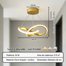 Luminária de Teto LED Moderna 3 Cores com Controle Remoto – Estilo Nordic