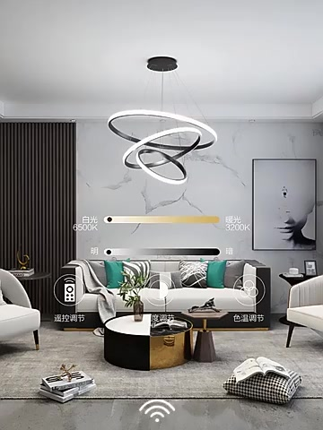 3 Cores Em 1 Luz Sala De Estar Lustre Cozinha Led Lâmpada Do Teto Nordic Moderno Decoração