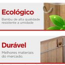 Cesto De Roupas De Bambu 50 Litros Yikasa