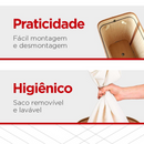 Cesto De Roupas De Bambu 50 Litros Yikasa