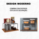 Kit 2 Organizadores de Armário Cozinha Médio 32cm DiCarlo Promoção
