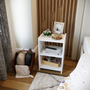 Mesa de Cabeceira Retro para Quarto Casal ou Solteiro Nicho Decoração América