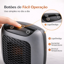 Aquecedor Portátil 110V 800W com Controle Remoto Mini Aquecedor para Quarto e Casa